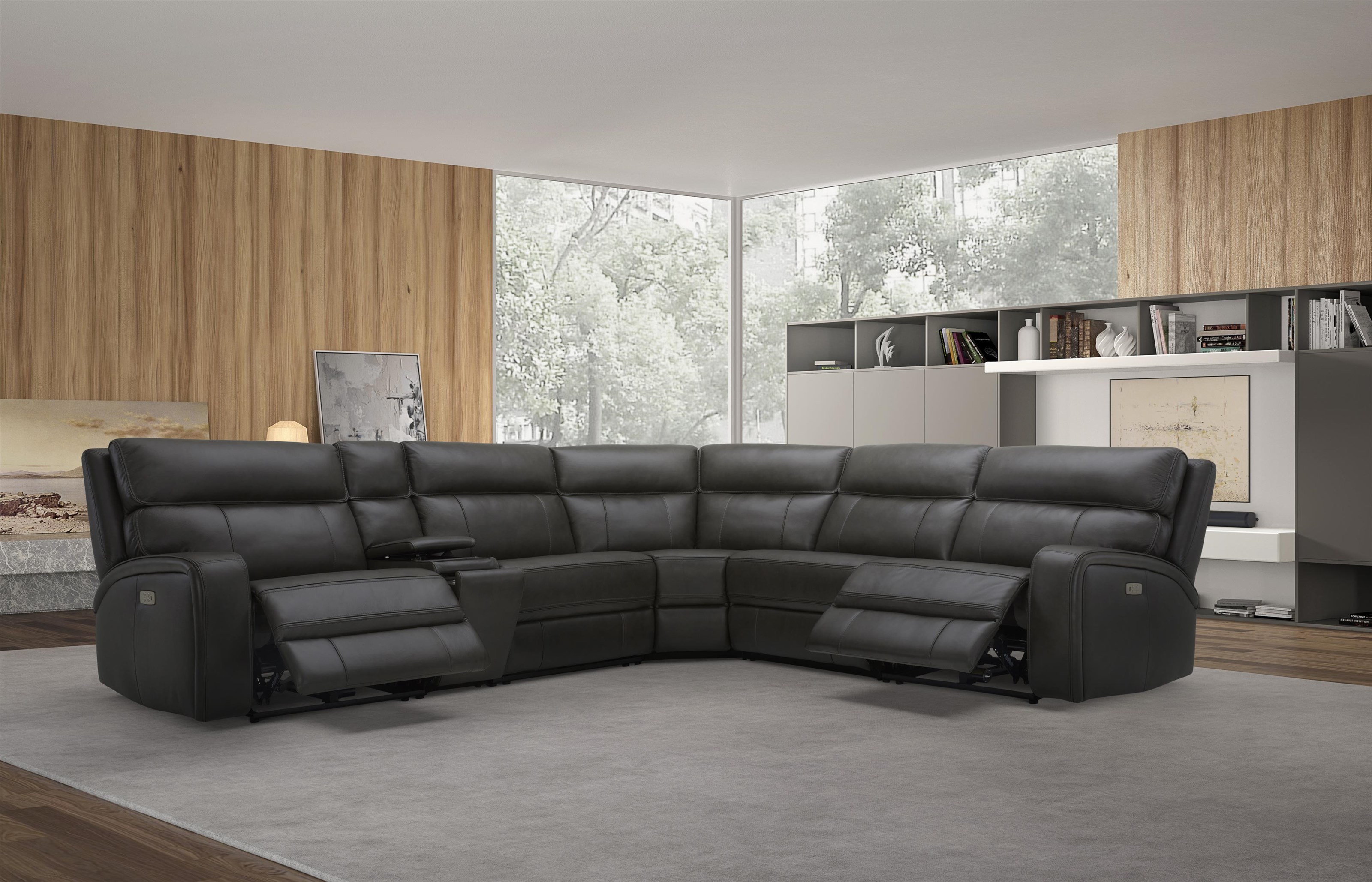 Warehouse M 132 132SECTIONAL Power Headrest Reclining Sectional
